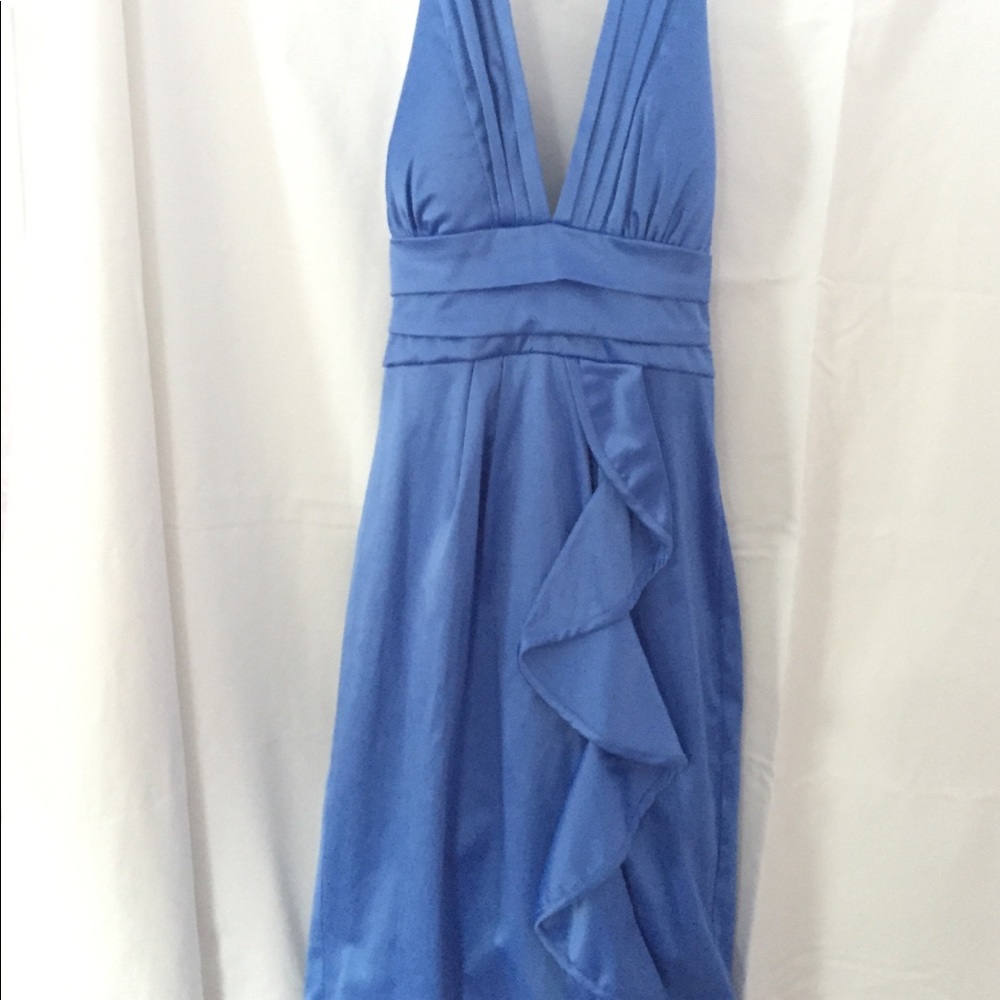 Deep V semi-formal dress